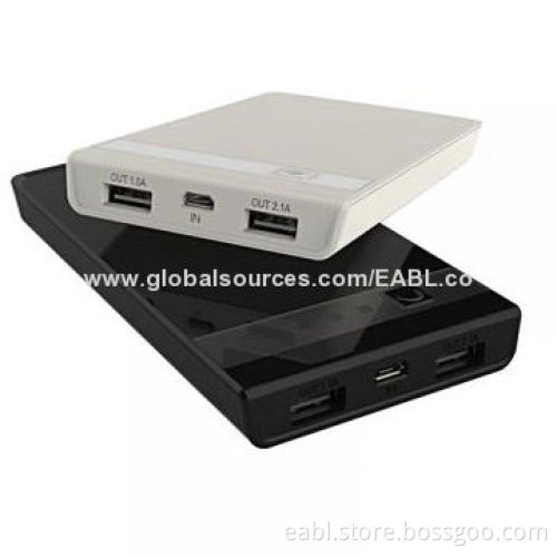 External Battery Pack for iPhone/Mobile Phones, High-capacity of 10,000mAh